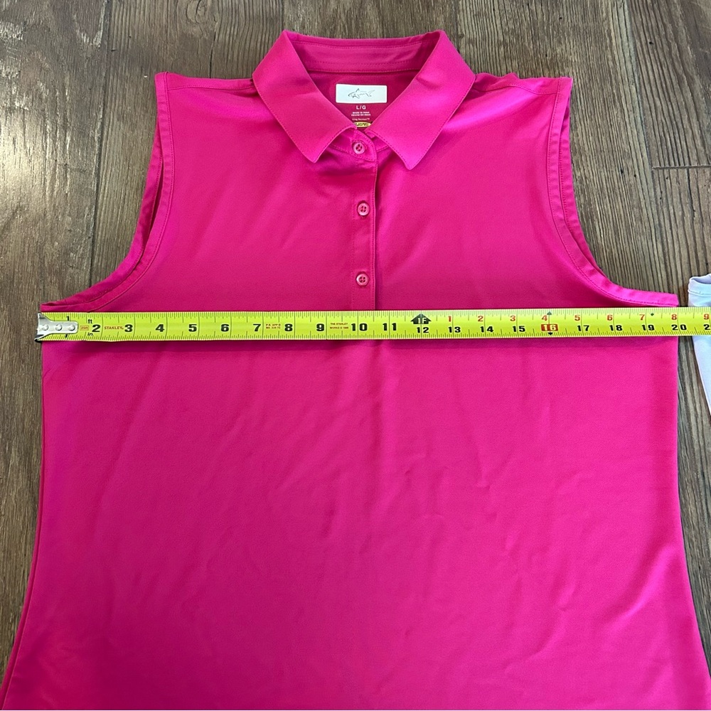 2 Greg Norman Play Dry Sleeveless Golf Polo Tank Tops Large - Picture 5 of 12